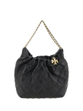 Tory Burch Fleming Mini Hobo Shoulder Bag — Black