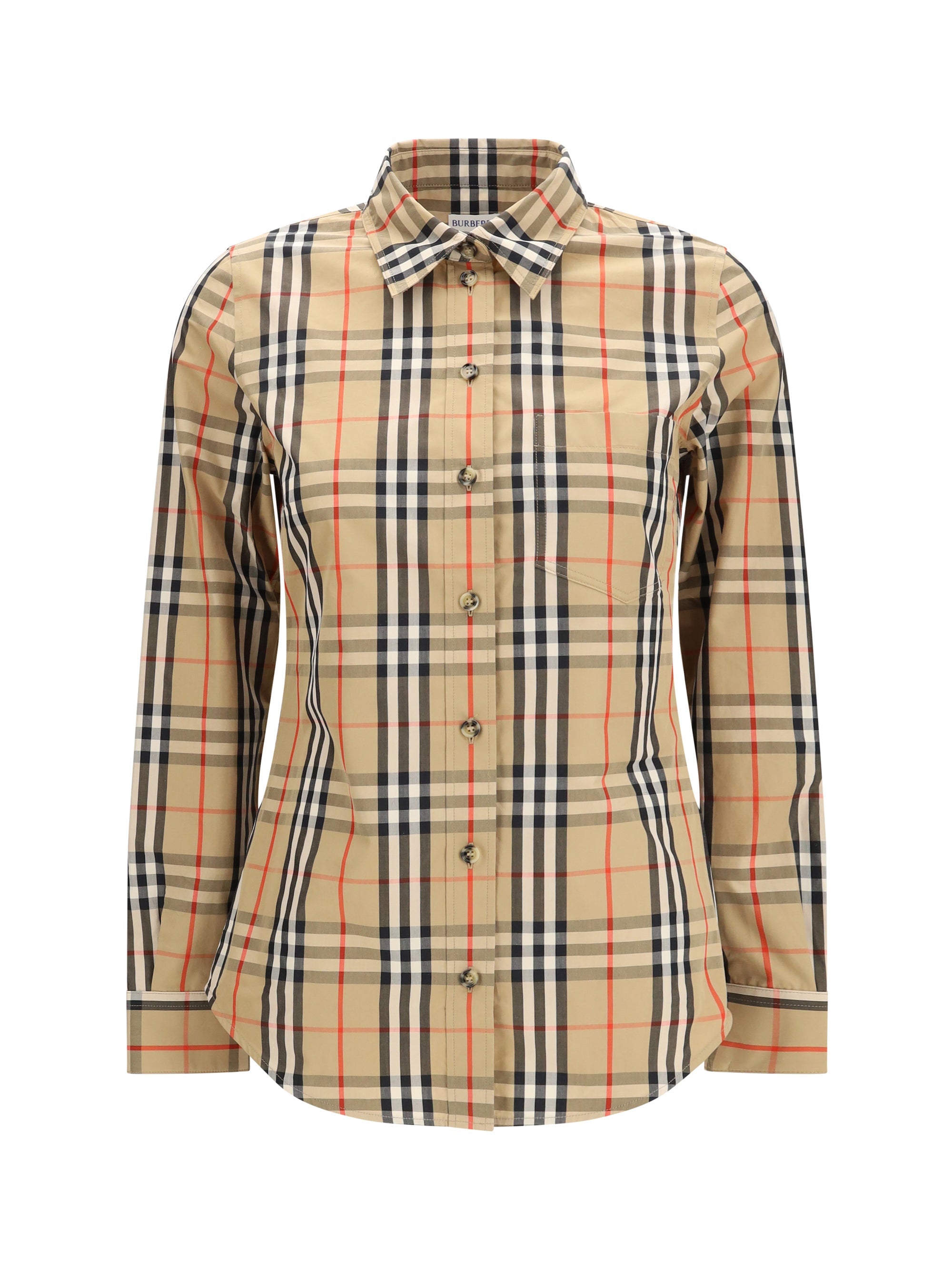 Burberry Stretch Shirt — Beige
