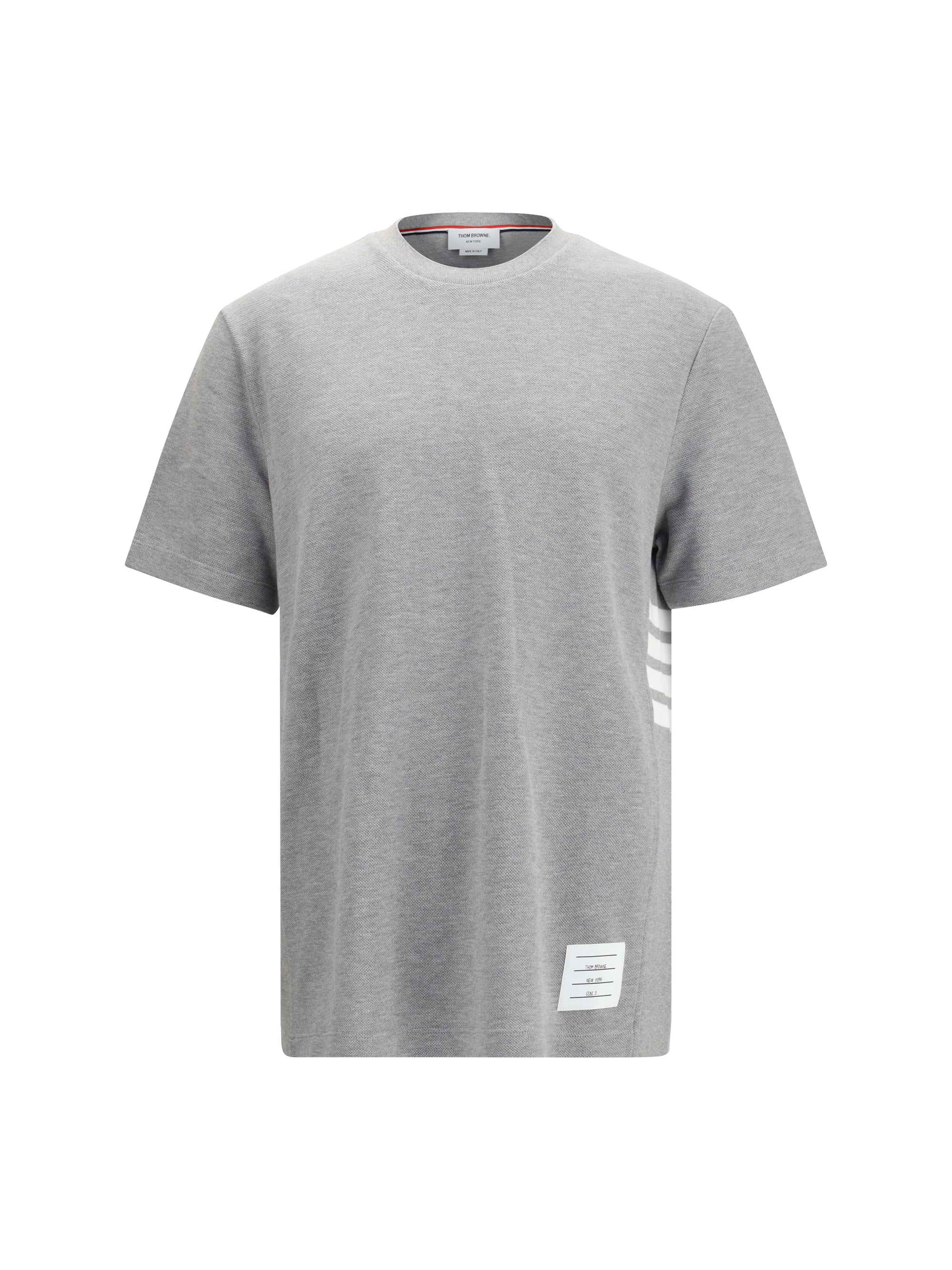 Thom Browne Cotton T-Shirt — Gray