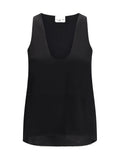 Sa Su Phi Silk-Blend Tank Top — Black