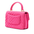 Small Chevron Jersey Trendy CC Top Handle Flap