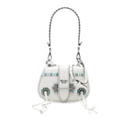 City Calf Studded Folk Corsiere Satchel