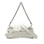 Small Quilted Leather Horsebit Chain Satchel