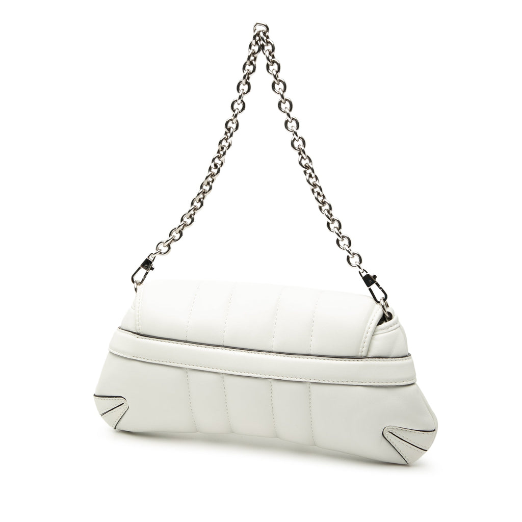 Small Quilted Leather Horsebit Chain Satchel