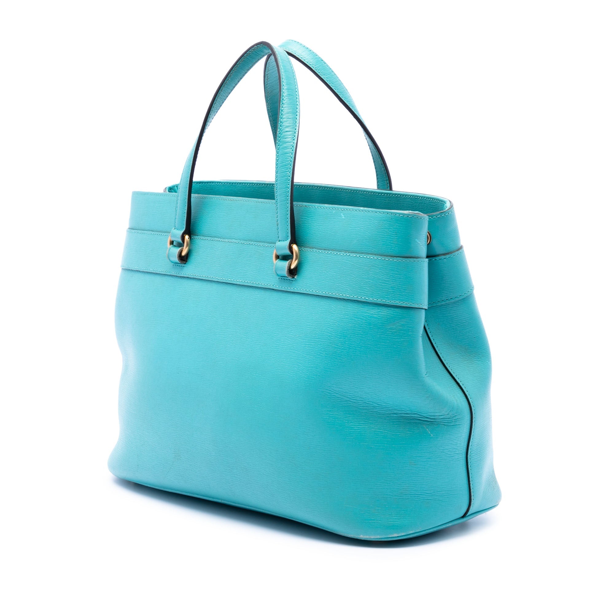 Leather Bright Bit Satchel