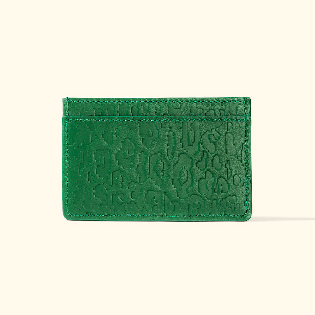 Fleur Camo Cardholder Green