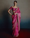 Fuchsia Realm Banarsi Sari By KYNAH, Luxury Indian Fashion & Bridal Wear
