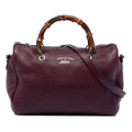 Medium Calfskin Bamboo Shopper Boston Bag