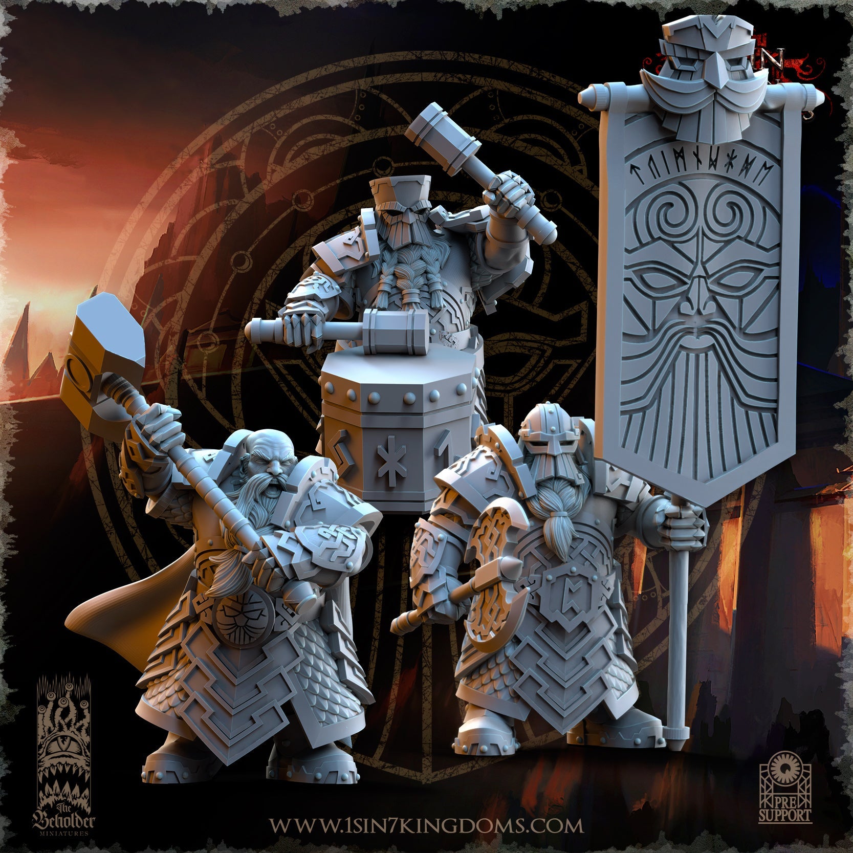 Ironheads Warriors, The Beholder Miniatures