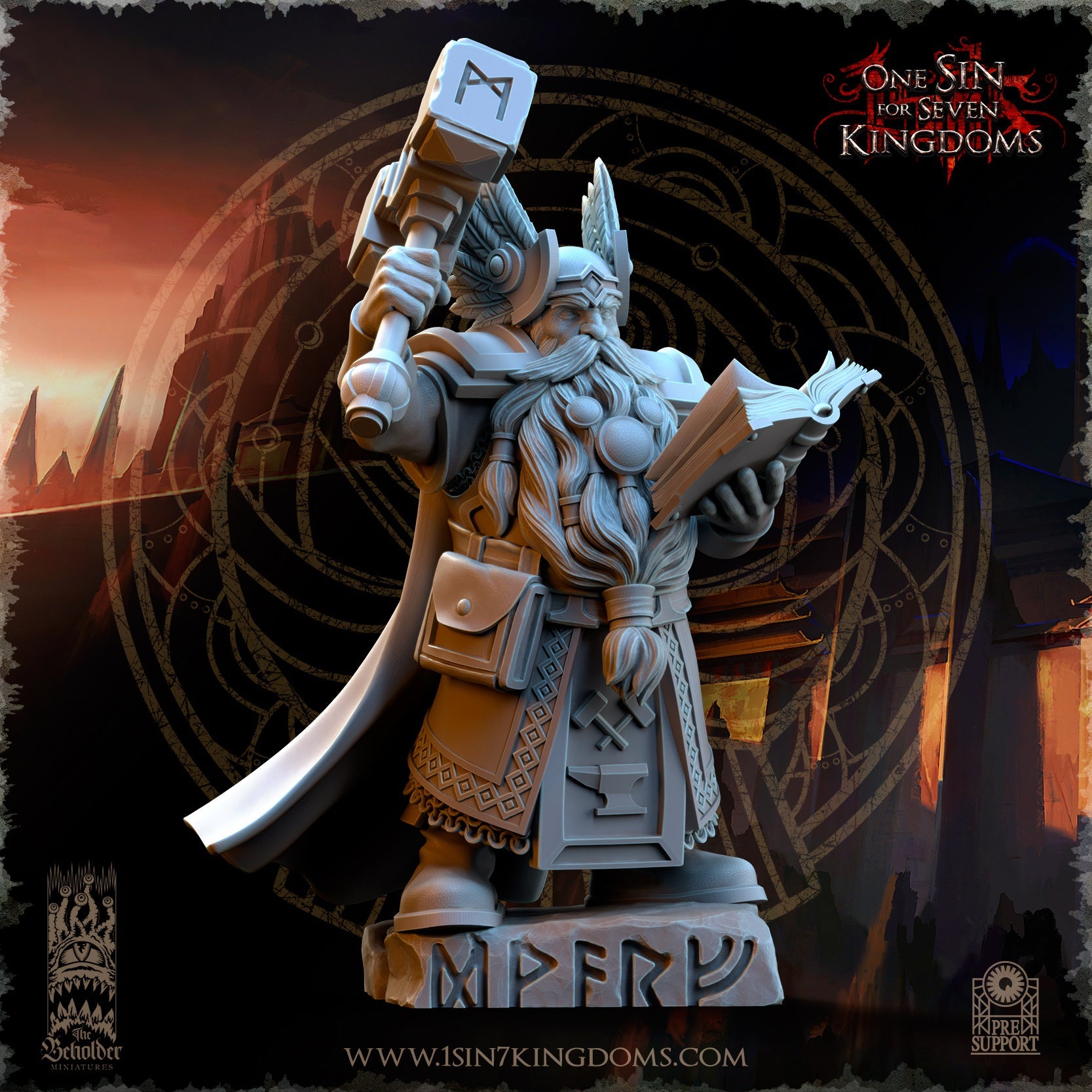 Kromnir, Rune Scryer, The Beholder Miniatures