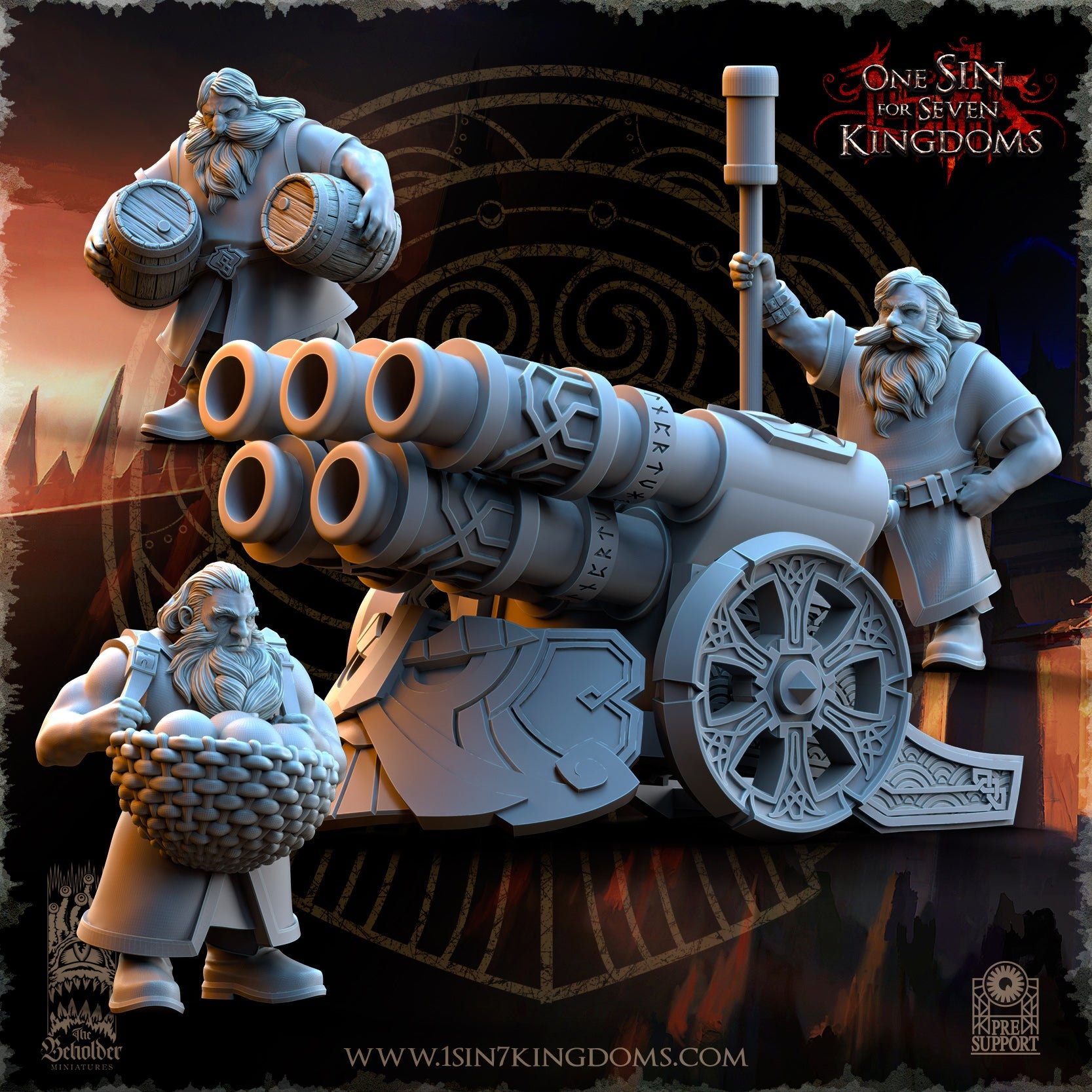 Volcano Battery, The Beholder Miniatures