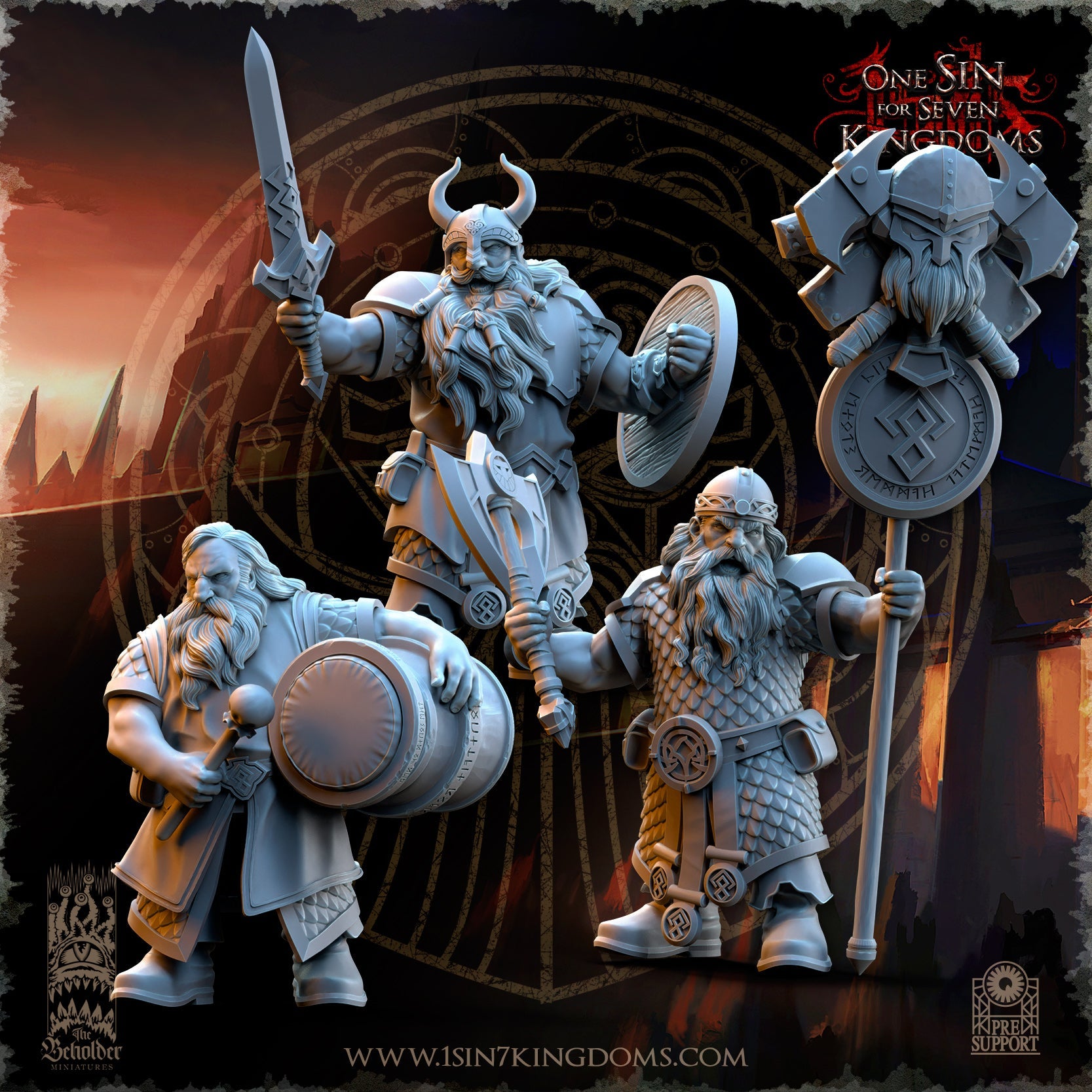 Warriors, The Beholder Miniatures