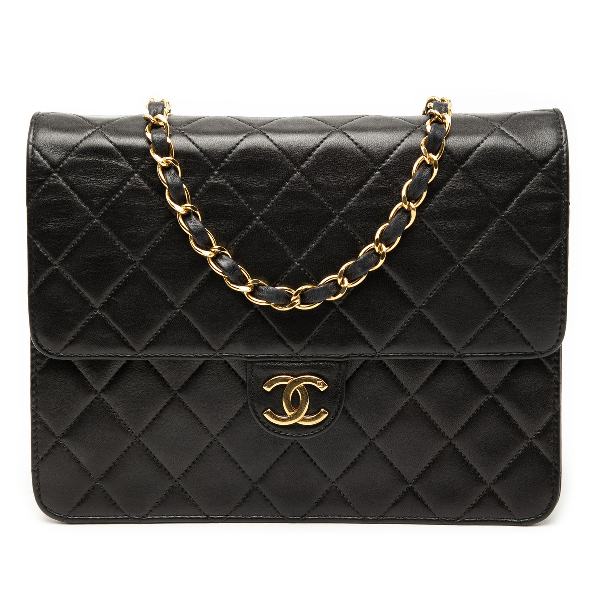 Small CC Quilted Lambskin Single Flap
