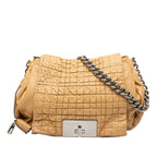 Lambskin Watch Me Gauffre Flap Shoulder Bag