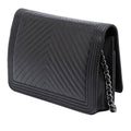 Chevron Lambskin Boy Wallet on Chain