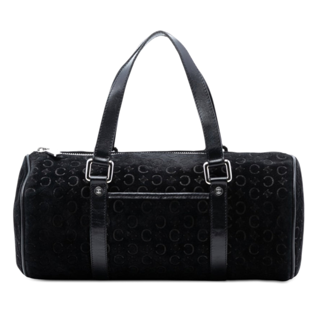C Macadam Suede Handbag
