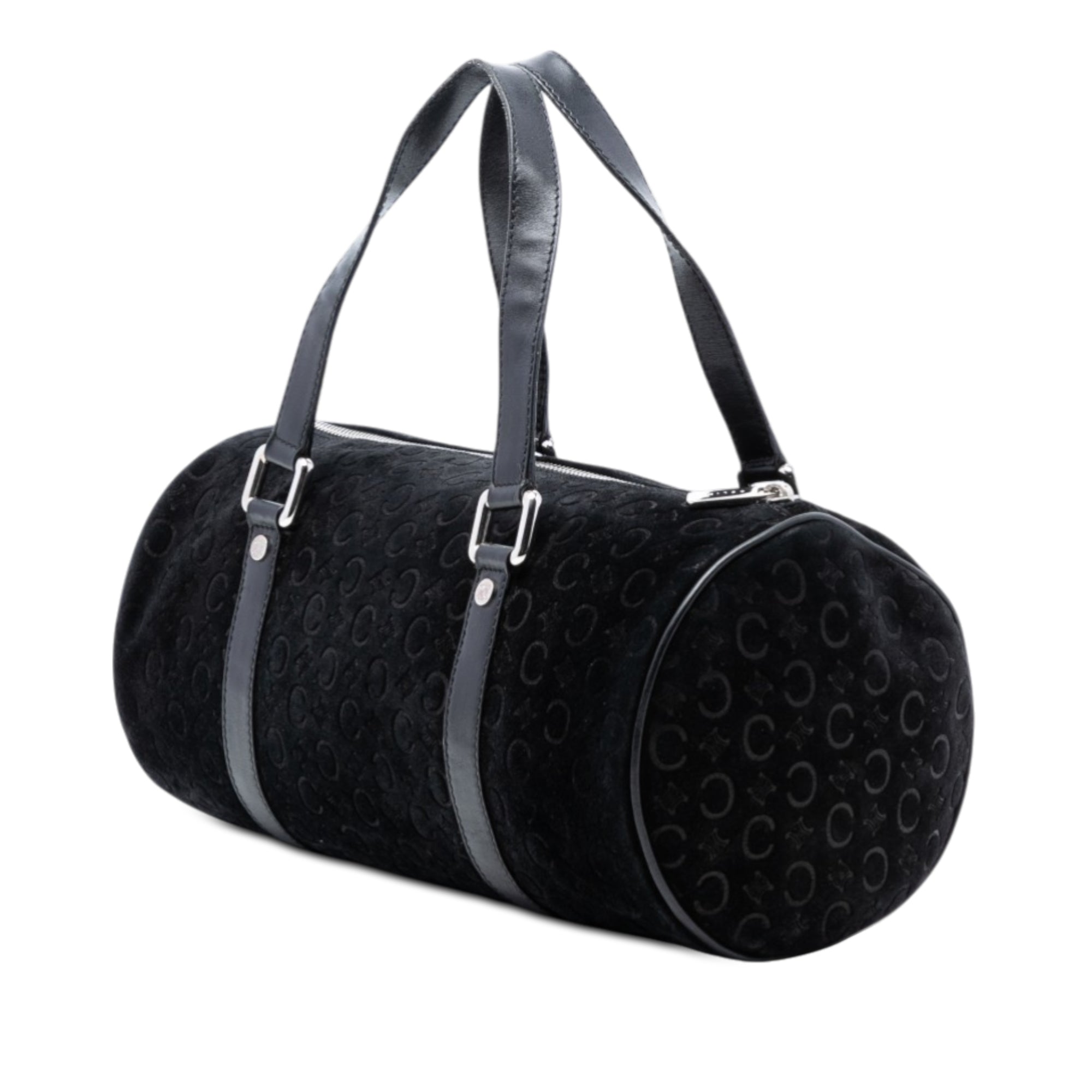 C Macadam Suede Handbag