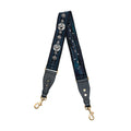 Studded Canvas Embroidered Bag Strap