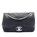Mini CC Chevron Calfskin Single Flap