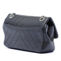 Mini CC Chevron Calfskin Single Flap