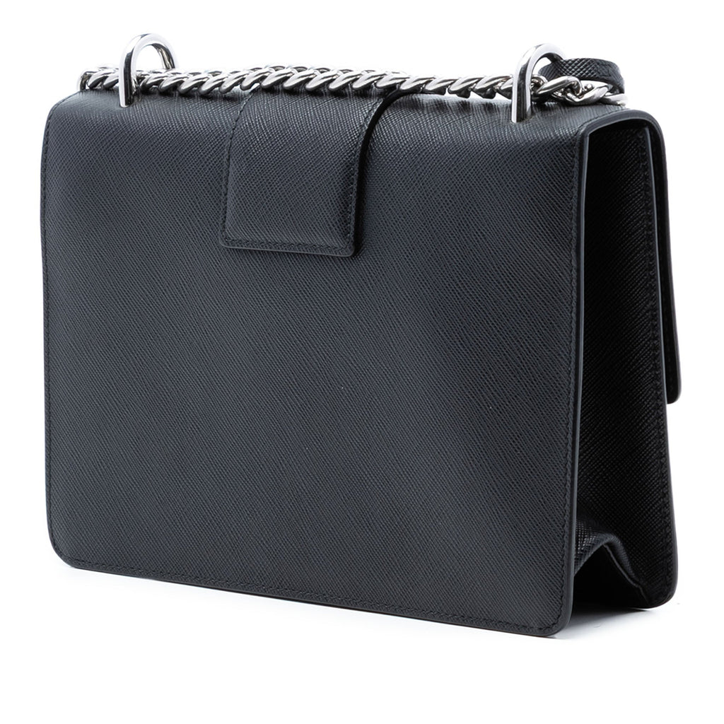 Saffiano Lux Sound Lock Crossbody