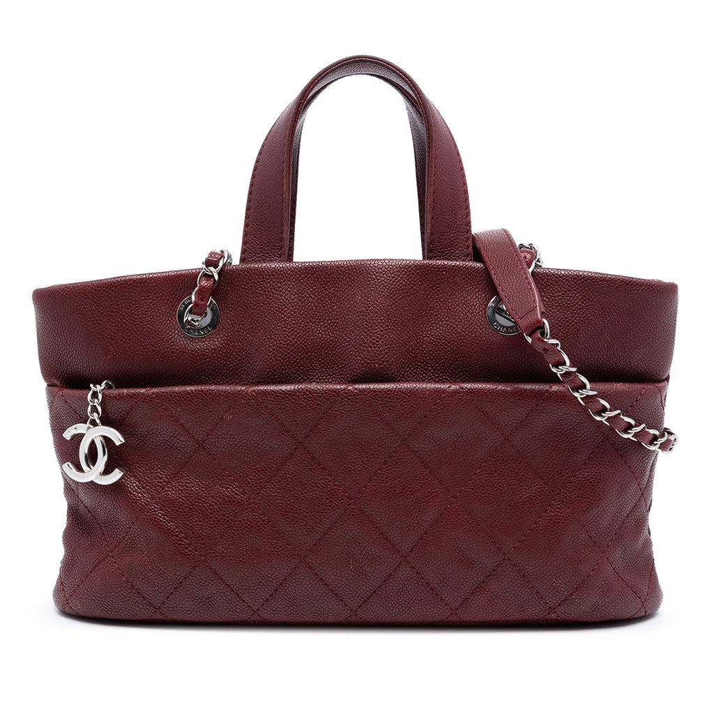Quilted Caviar Shopping Tote