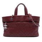 Quilted Caviar Shopping Tote