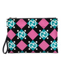 Jumbo GG Canvas Geometric Print Clutch
