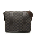 Anagram Coated Canvas Flap Crossbody