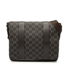 Anagram Coated Canvas Flap Crossbody