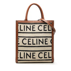 Small Textile All Over Vertical Cabas Tote
