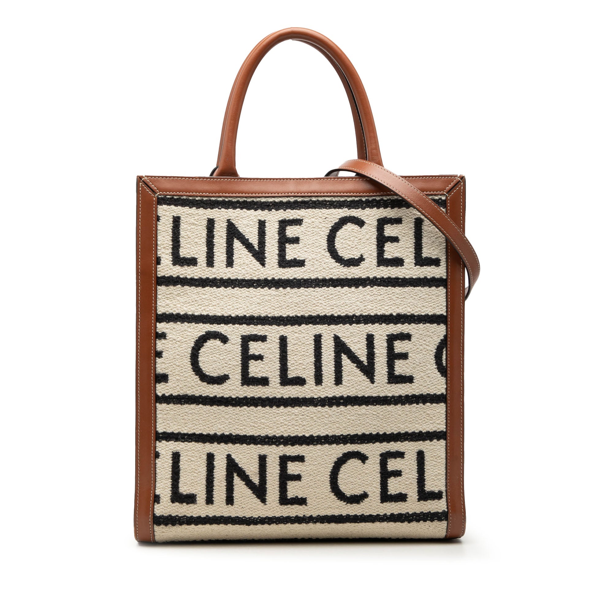 Small Textile All Over Vertical Cabas Tote