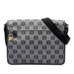 Anagram Coated Canvas Messenger Bag