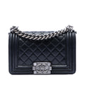 Small Quilted Lambskin Boy Flap