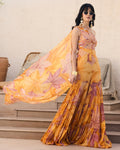 Sunlit Lily Printed Jumpsuit By KYNAH, Luxury Indian Fashion & Bridal Wear