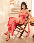 Fleur Ruched Dress By KYNAH, Luxury Indian Fashion & Bridal Wear