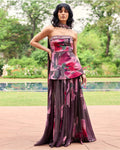 Plumicious Floral Corset Dress By KYNAH, Luxury Indian Fashion & Bridal Wear