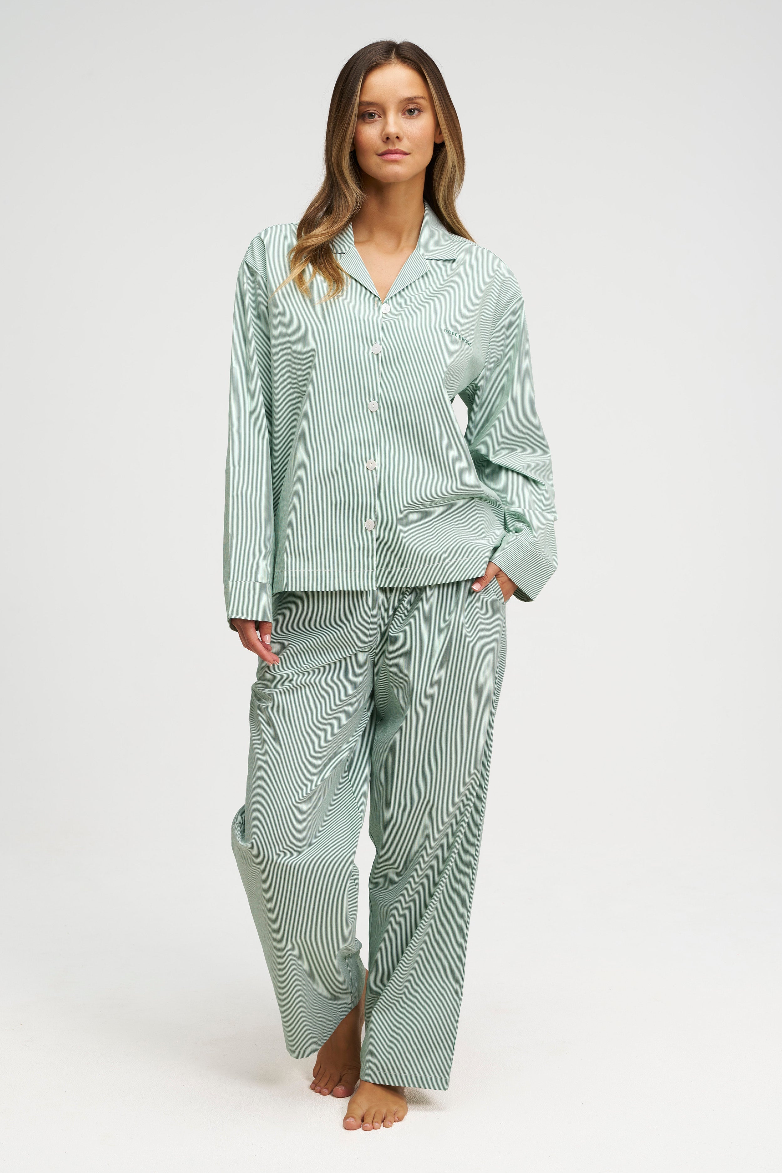 Long Premium Striped PJ Set