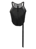 Drkshdw Semi-Transparent Cotton Tank Top — Black
