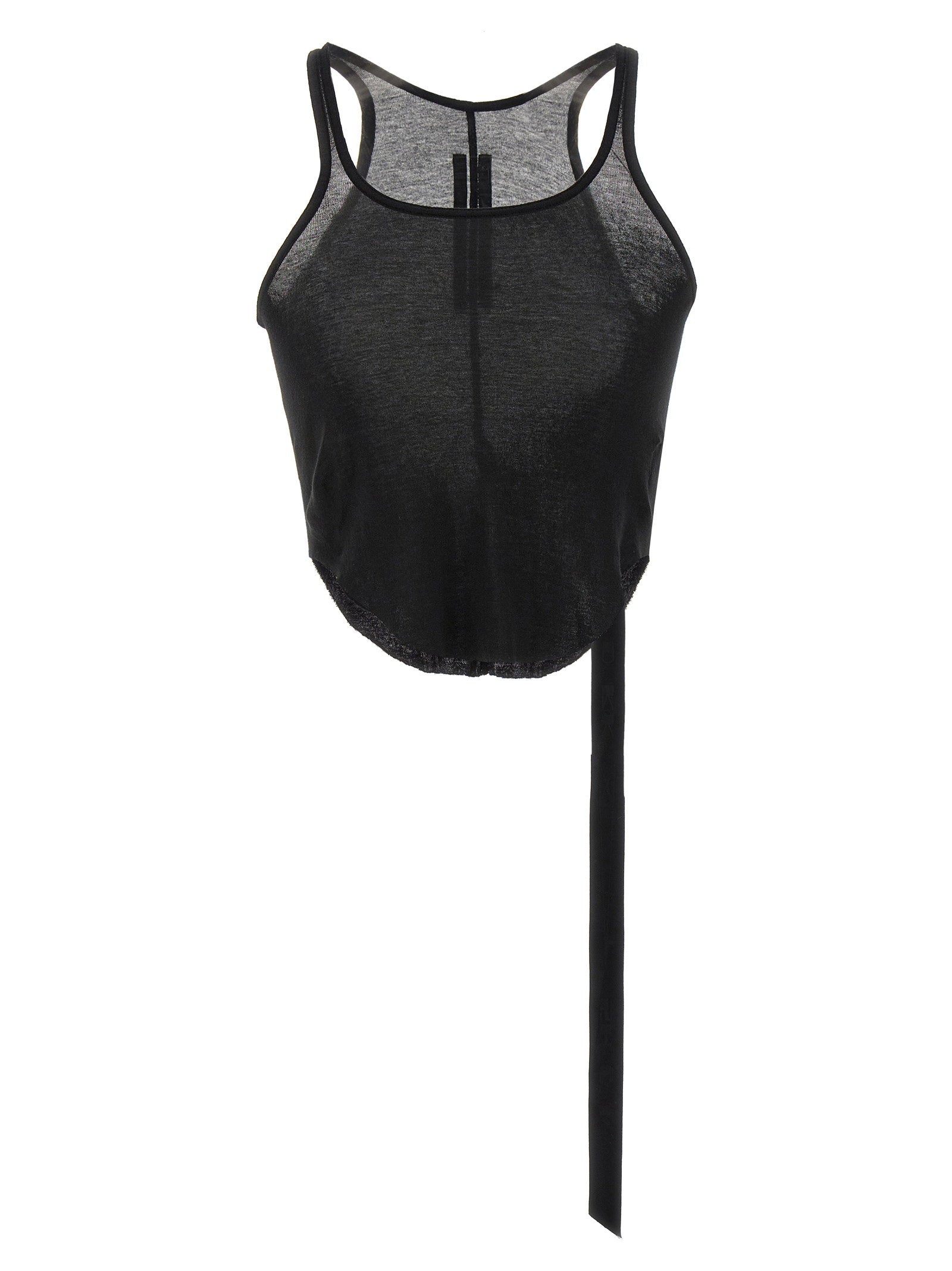 Drkshdw Semi-Transparent Cotton Tank Top — Black