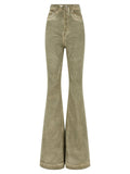 Drkshdw Foil-Pressed Stretch Denim Jeans — Sage