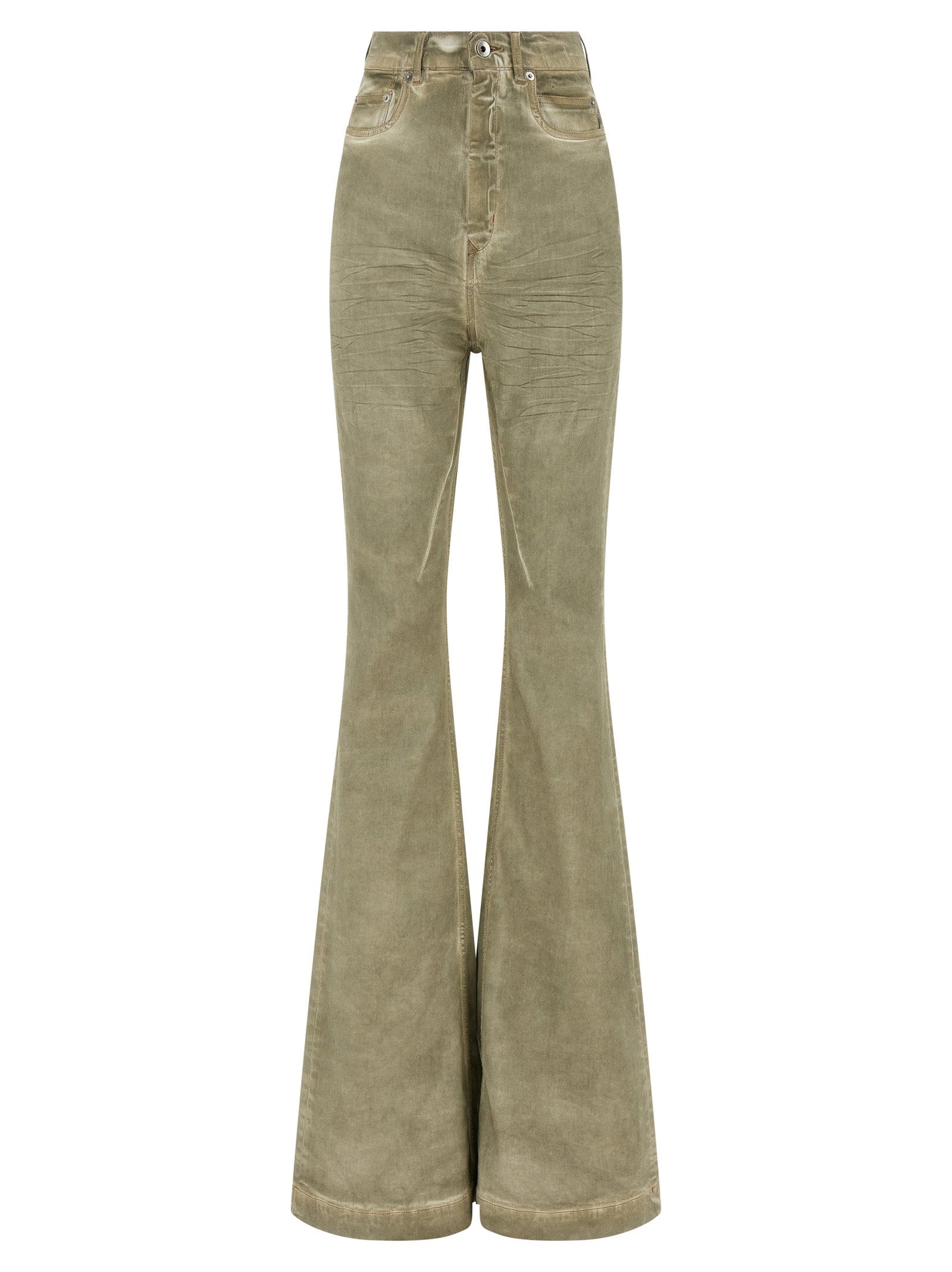Drkshdw Foil-Pressed Stretch Denim Jeans — Sage