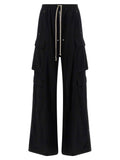 Drkshdw Double Cargo Wide-Leg Cargo Pants — Black