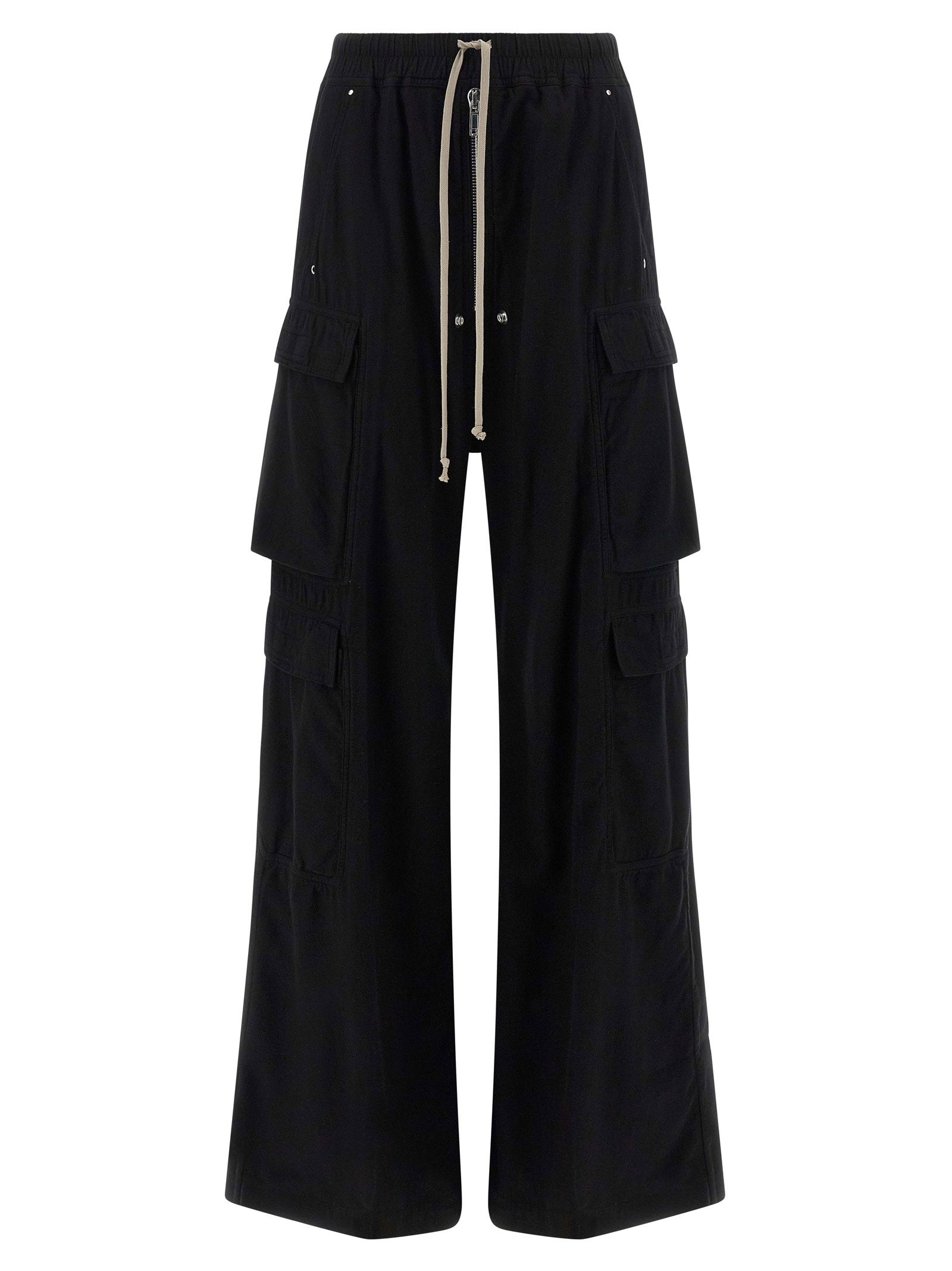 Drkshdw Double Cargo Wide-Leg Cargo Pants — Black