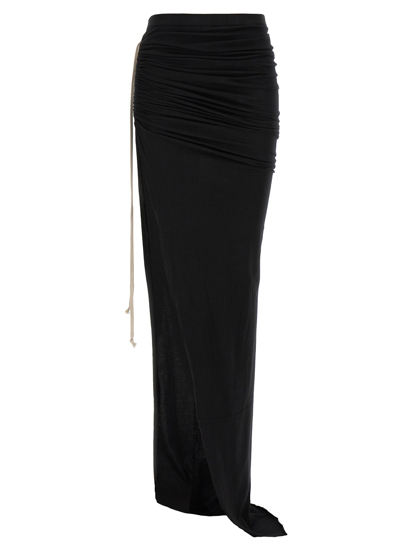 Drkshdw Draped Maxi Skirt — Black