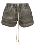 Drkshdw Drawstring Cotton Shorts — Gray