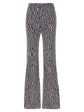 Missoni Patterned Viscose Blend Trousers — Black