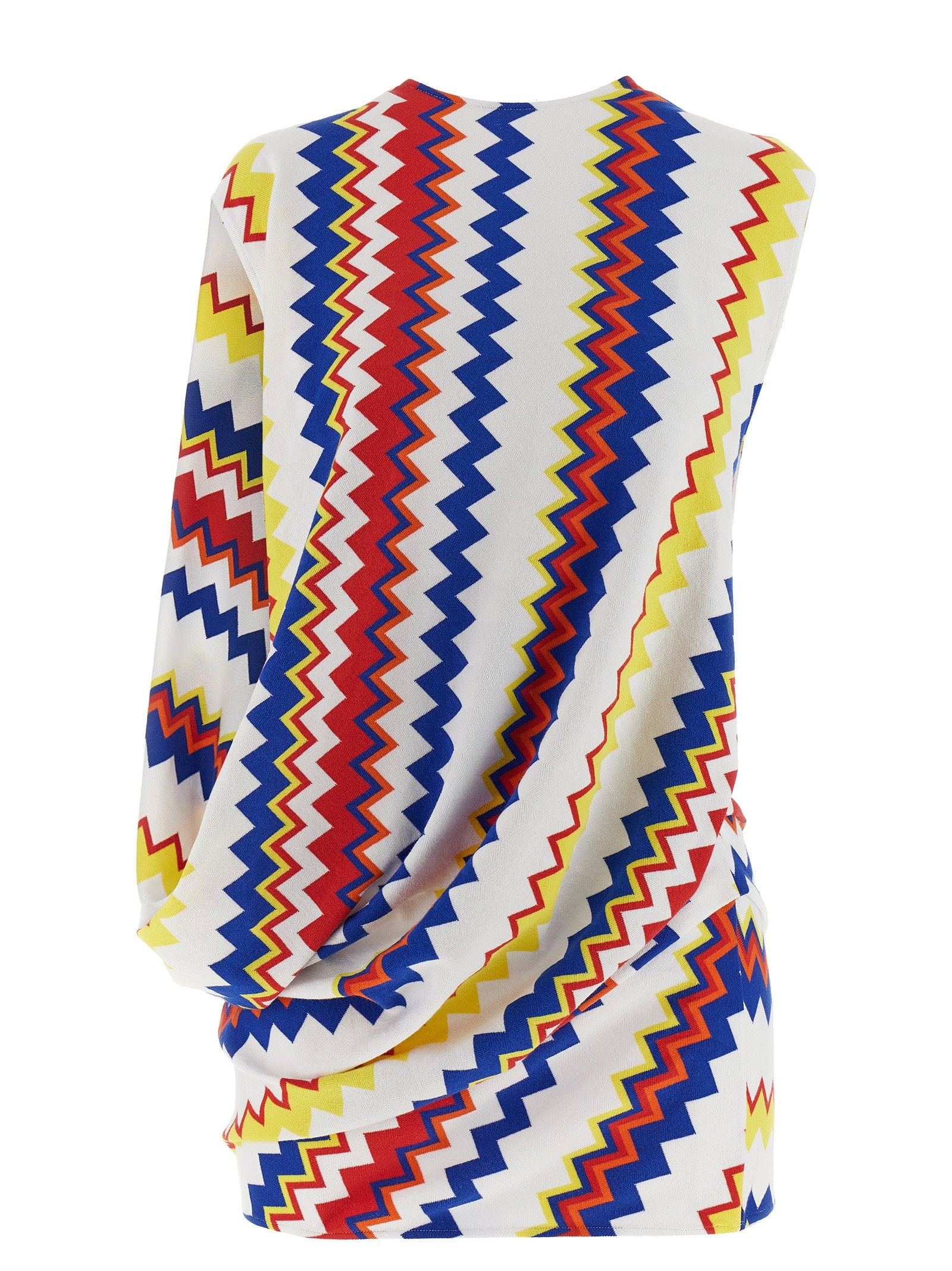 Missoni Zigzag Viscose Blend Tunic — Cream