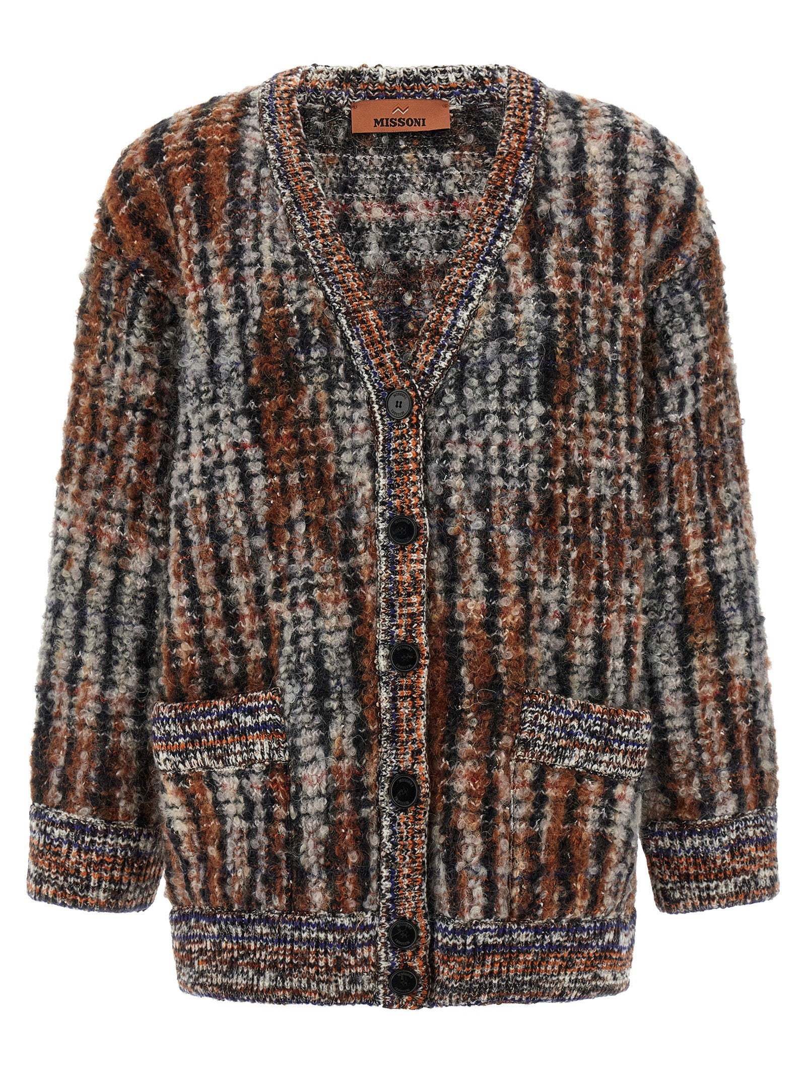 Missoni Bouclé Wool Cardigan — Multi