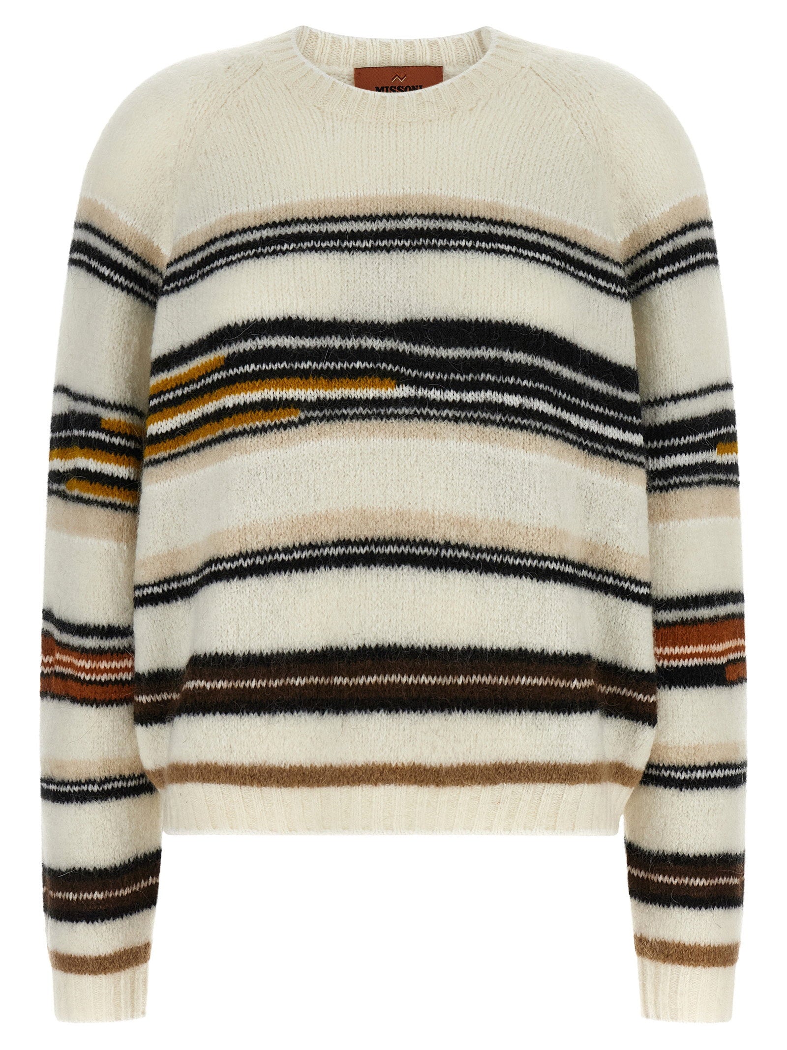 Missoni Striped Intarsia Sweater — Cream